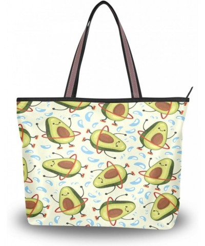 Womens Tote Bag, Funny Training Slim Avocado Ladies Zip Shoulder Handbags $12.95 Shoulder Bags