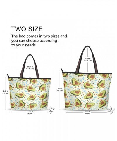 Womens Tote Bag, Funny Training Slim Avocado Ladies Zip Shoulder Handbags $12.95 Shoulder Bags