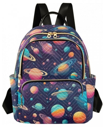 Space Planet Galaxy Backpack Purse for Women Small Travel Bag Fashion Daypack M 202a0409 S(10.23"x5.11"x12.59") 202a0409 $16....