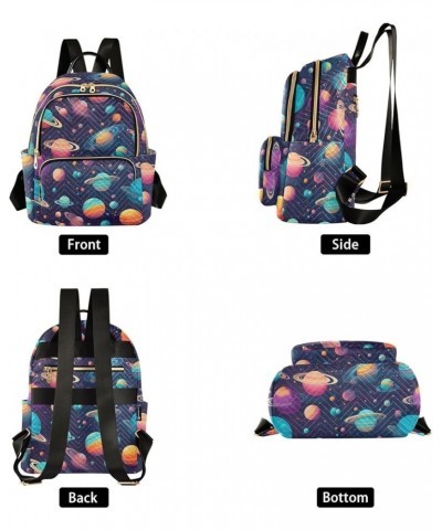 Space Planet Galaxy Backpack Purse for Women Small Travel Bag Fashion Daypack M 202a0409 S(10.23"x5.11"x12.59") 202a0409 $16....