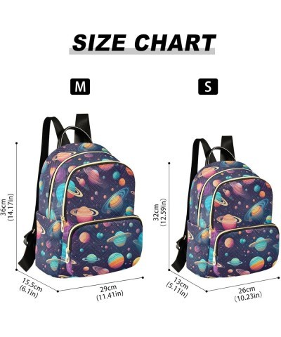 Space Planet Galaxy Backpack Purse for Women Small Travel Bag Fashion Daypack M 202a0409 S(10.23"x5.11"x12.59") 202a0409 $16....