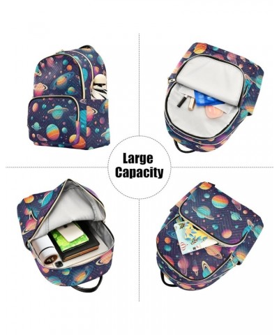 Space Planet Galaxy Backpack Purse for Women Small Travel Bag Fashion Daypack M 202a0409 S(10.23"x5.11"x12.59") 202a0409 $16....