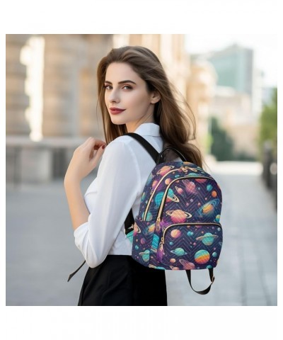 Space Planet Galaxy Backpack Purse for Women Small Travel Bag Fashion Daypack M 202a0409 S(10.23"x5.11"x12.59") 202a0409 $16....