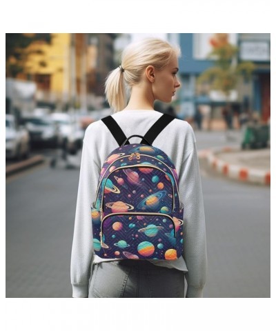 Space Planet Galaxy Backpack Purse for Women Small Travel Bag Fashion Daypack M 202a0409 S(10.23"x5.11"x12.59") 202a0409 $16....