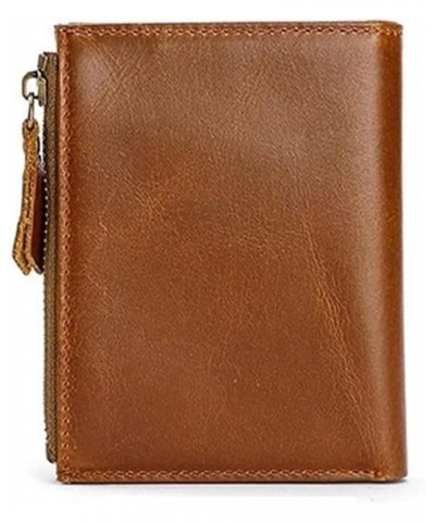 Male Wallet Wallets Vertical Business Credit Card Holder Blocking Zipper Wallet for Men Purses (Color : Coffee) Coffee $41.36...