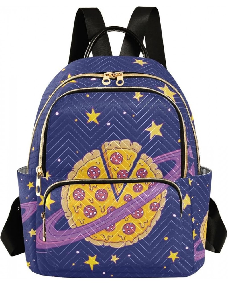 Pizza Planet Galactic Orbit Fashion Travel Backpack for Women Multi Pockets Lightweight Purse for Women-S Multicolor Medium $...