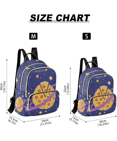 Pizza Planet Galactic Orbit Fashion Travel Backpack for Women Multi Pockets Lightweight Purse for Women-S Multicolor Medium $...