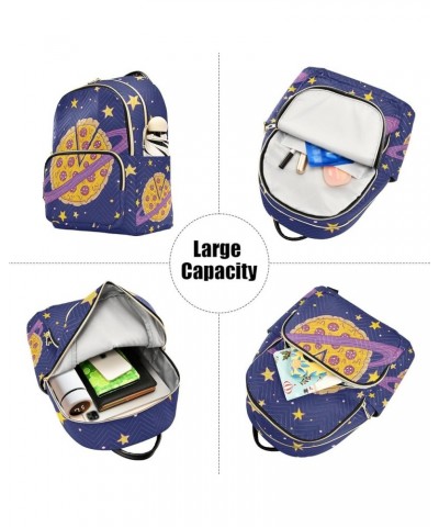 Pizza Planet Galactic Orbit Fashion Travel Backpack for Women Multi Pockets Lightweight Purse for Women-S Multicolor Medium $...