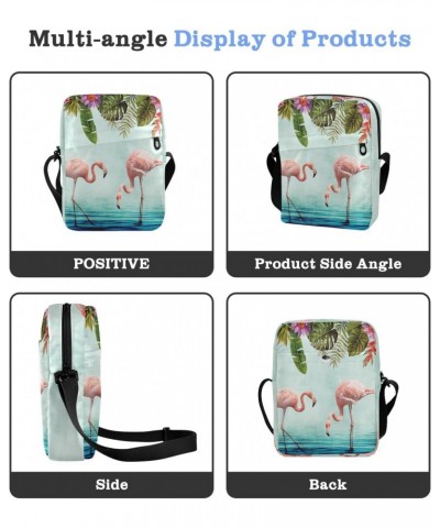 Crossbody Phone Bag Tropical Flamingo Flower Leaves(29c1) Small Messenger Shoulder Bag Cash Handbag Wallet Purse(238rh9a) $12...