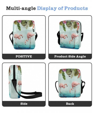 Crossbody Phone Bag Tropical Flamingo Flower Leaves(29c1) Small Messenger Shoulder Bag Cash Handbag Wallet Purse(238rh9a) $12...