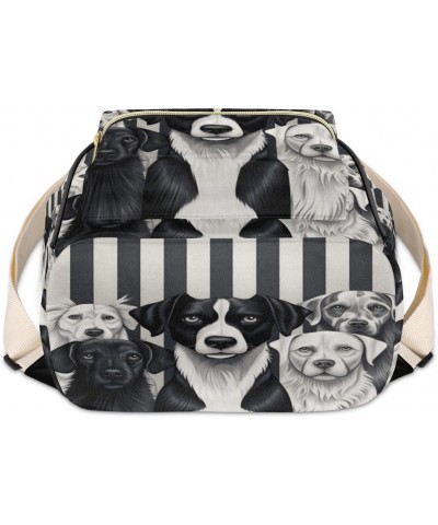 Dogs Print Backpack Purse for Women PU Leather Lightweight Ladies Shoulder Fashion Satchel Bags Travel Casual Daypack $24.89 ...