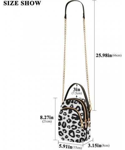 Leopard Crossbody Bags for Women Hand Bag Small Sling Shoulder Travel Bag Mini Purse with Zip $11.54 Crossbody Bags