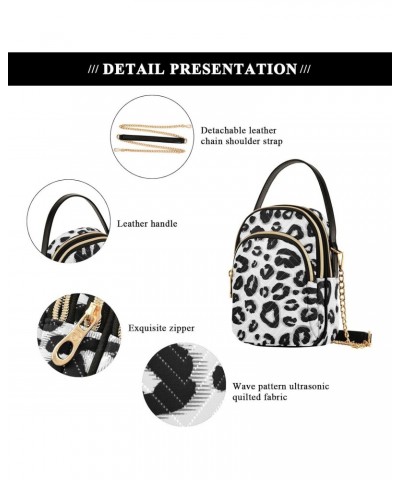 Leopard Crossbody Bags for Women Hand Bag Small Sling Shoulder Travel Bag Mini Purse with Zip $11.54 Crossbody Bags