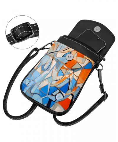 Faux Leather Crossbody Bag for Women, Messenger Bag, Shoulder Bag, abstract art patterns $15.27 Crossbody Bags