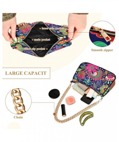 Fashion Quilted Crossbody Bag for Women Shoulder Evening Purse with Gold Chain & Smooth Zipper Satchel Hobo Handbag for Gift ...