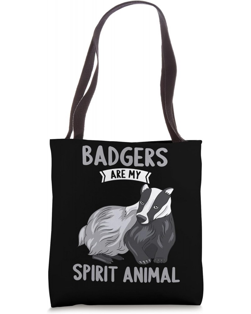 Badgers are my Spirit Animal Badger Tote Bag $14.70 Totes