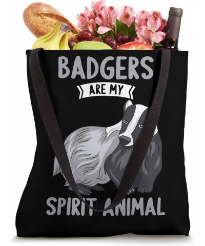 Badgers are my Spirit Animal Badger Tote Bag $14.70 Totes