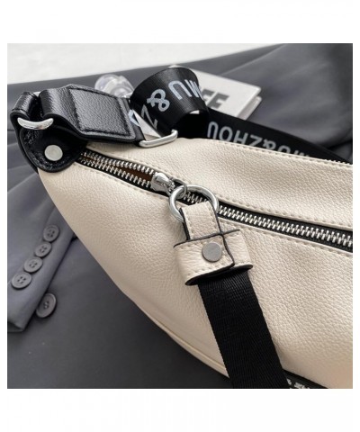 Crescent Crossbody Bag for Women Men Crossbody Purses Hobo Bag Travel Sling Bag Dumpling Bag Shoulder Casual Handbag White $1...