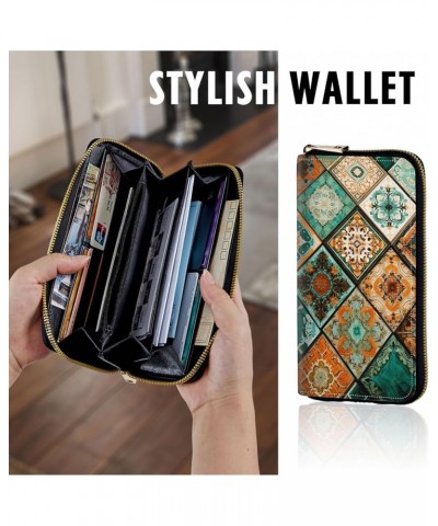 Women Wallets Large Capacity Clutch Purse for Men Women Ladies Slim Purse Credit Card Holder, RFID Blocking Wristlet Cell Pho...