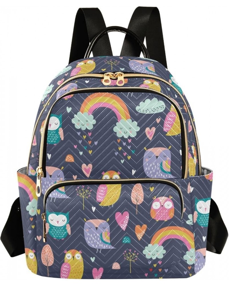 Cartoon Owls Backpack Purse for Women Fashion Ladies Shoulder Bags Travel Bag for Lady Women Holiday Gifts,S Medium $14.57 Ba...