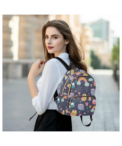 Cartoon Owls Backpack Purse for Women Fashion Ladies Shoulder Bags Travel Bag for Lady Women Holiday Gifts,S Medium $14.57 Ba...