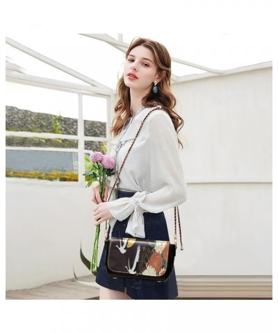 Crossbody Bags for Women Trendy Women's Black Shoulder Bag Small PU Leather Flap Cross Body Bag Handbags Pattern23 $20.08 Cro...