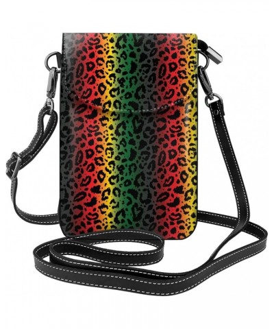 Small Crossbody Phone Bags for Women Leather Cell Phone Purse Lightweight Cell Phone Wallet Girls Neon Leopard Print3 $12.92 ...