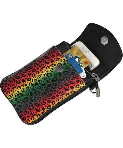 Small Crossbody Phone Bags for Women Leather Cell Phone Purse Lightweight Cell Phone Wallet Girls Neon Leopard Print3 $12.92 ...