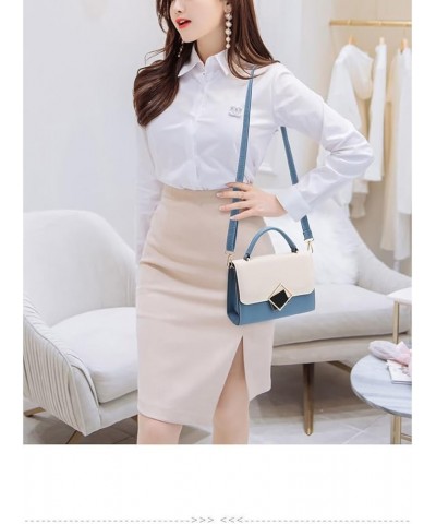 Women's Contrast Color Handbag Fashion Bag Crossbody Bag Top Ring Purse Adjustable Strap Patchwork Shoulder Bags Red $11.26 T...