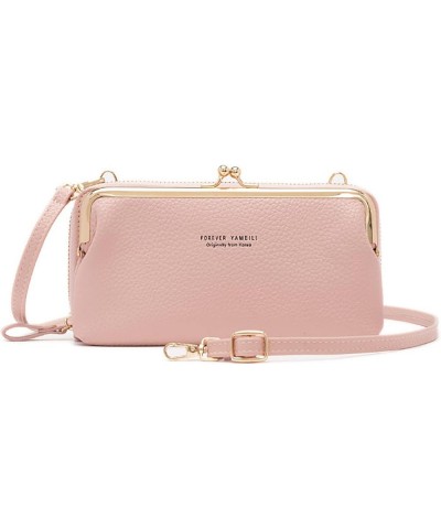 Small Crossbody Cell Phone Purse for Women, Shoulder Bag Wallet Purse with Credit Card Slots (Black) Pink $31.05 Totes