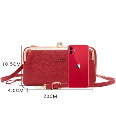 Small Crossbody Cell Phone Purse for Women, Shoulder Bag Wallet Purse with Credit Card Slots (Black) Pink $31.05 Totes