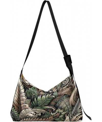 Hot Pineapple Tropical Casual Crossbody Bag, Hobo Handbags for Women, Shoulder Bag Camo Pattern $15.83 Totes