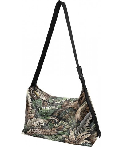 Hot Pineapple Tropical Casual Crossbody Bag, Hobo Handbags for Women, Shoulder Bag Camo Pattern $15.83 Totes