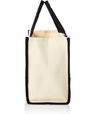 Classic Black and White Initial Canvas Tote Bags (R), 100% Cotton, 17" x 19" x 2 K $10.78 Totes