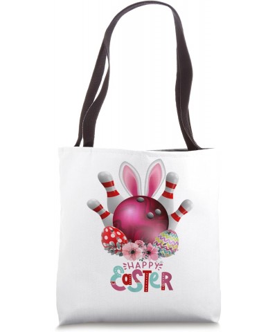 Bowling Easter Day Fun Bunny Eggs Costume for Boys and Men Tote Bag $11.22 Totes