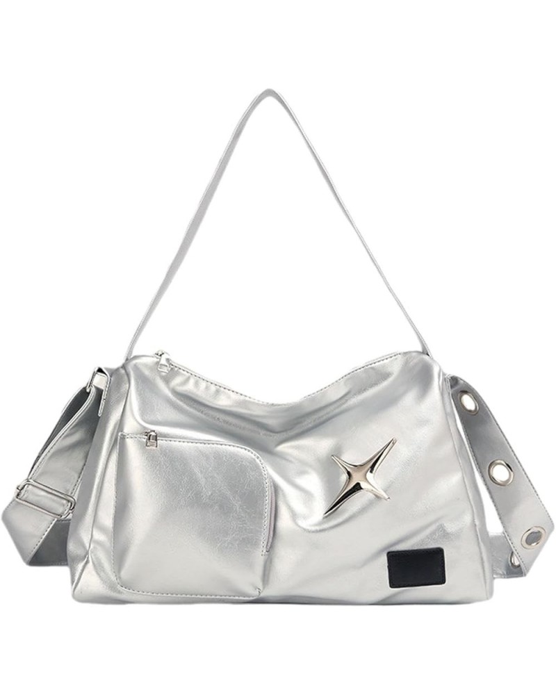 Women's Shoulder Bag Underarm Bags Handbag Tote for Vacation Outdoor Beach Work Party Silver $13.88 Shoulder Bags