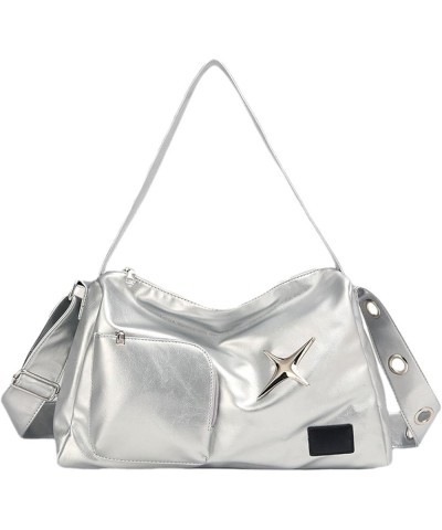 Women's Shoulder Bag Underarm Bags Handbag Tote for Vacation Outdoor Beach Work Party Silver $13.88 Shoulder Bags