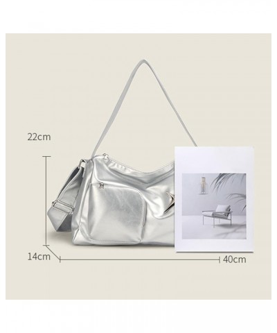 Women's Shoulder Bag Underarm Bags Handbag Tote for Vacation Outdoor Beach Work Party Silver $13.88 Shoulder Bags