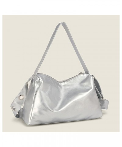 Women's Shoulder Bag Underarm Bags Handbag Tote for Vacation Outdoor Beach Work Party Silver $13.88 Shoulder Bags