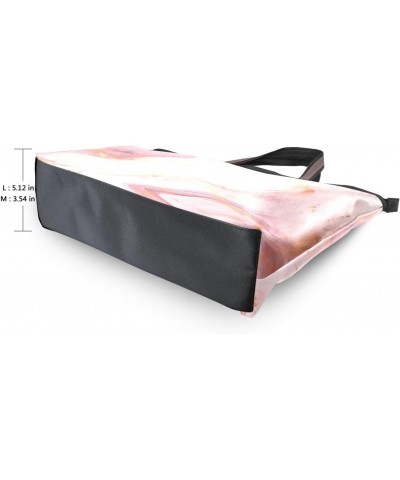 Abstract Marble Pink Tote Bag for Women Casual Shoulder Bag Women Hobo Bag Top Handle Handbag for Shopping Travel Work $9.66 ...