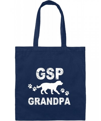 Funny German Shorthaired Pointer Pet Dog Lovers Gift Navy Black Multicolor Canvas Tote Bag $11.89 Totes