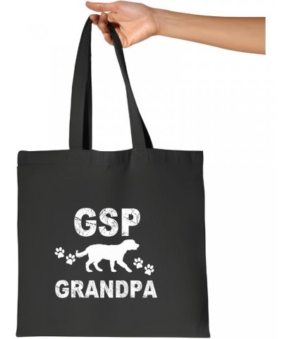 Funny German Shorthaired Pointer Pet Dog Lovers Gift Navy Black Multicolor Canvas Tote Bag $11.89 Totes