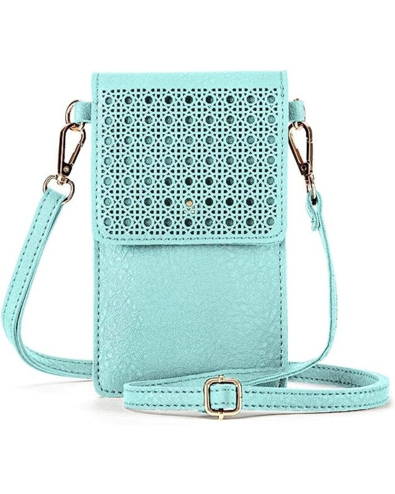 SoHo Faux Leather Cross Body Bag Classy and Fashionable Women's Shoulder Purse Green $10.07 Crossbody Bags