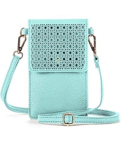 SoHo Faux Leather Cross Body Bag Classy and Fashionable Women's Shoulder Purse Green $10.07 Crossbody Bags