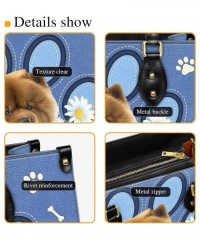 Personalized Chow Chow Dog Handbags, Custom Name Dog Leather Bags, Purses, Shoulder Bag, Gift For Dog Mom Dog Lover Style 8 $...