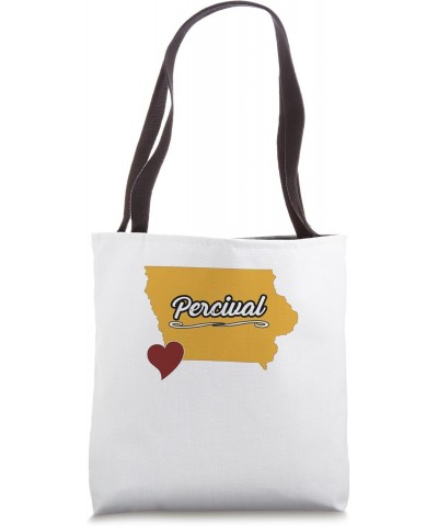 PERCIVAL IOWA | IA USA - Cute Souvenir Merch - US City State Tote Bag $13.20 Totes