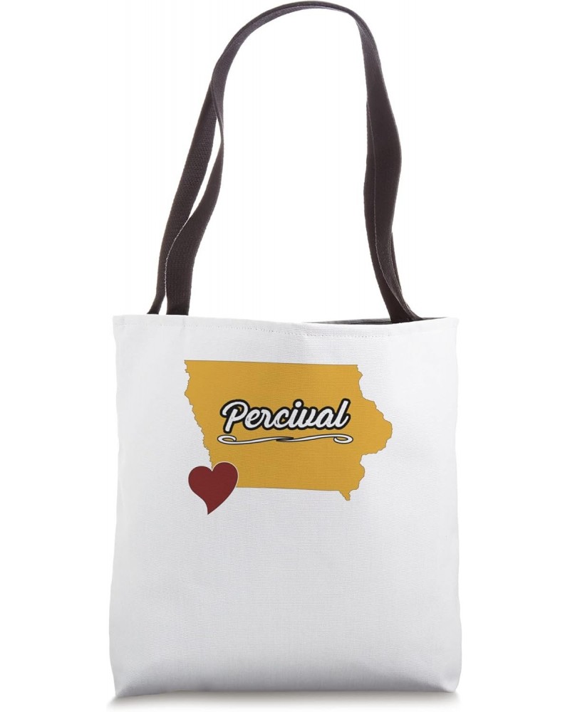 PERCIVAL IOWA | IA USA - Cute Souvenir Merch - US City State Tote Bag $13.20 Totes