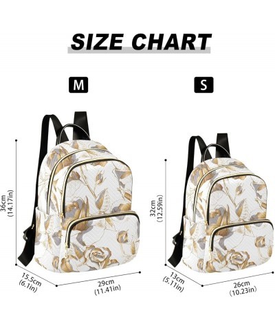 Travel Backpack Purse for Women Fashion Anti-theft Work Casual Gold Rose Daypack Shoulder Bag Medium Size Medium $17.76 Backp...