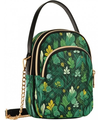 St. Patricia's Flowers Plants Shoulder Bags for Women Retro Classic Handbag Purse Small Purses with Chain $12.74 Totes