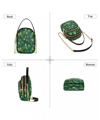 St. Patricia's Flowers Plants Shoulder Bags for Women Retro Classic Handbag Purse Small Purses with Chain $12.74 Totes